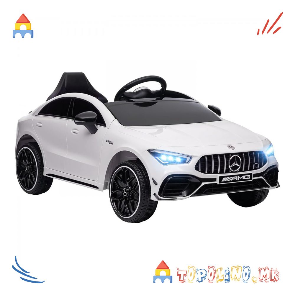 Автомобил на Акумулатор Mercedes CLA45 Бел