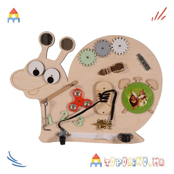 Дрвена Играчка Полжав Montessori - Moni Toys - Голем Попуст