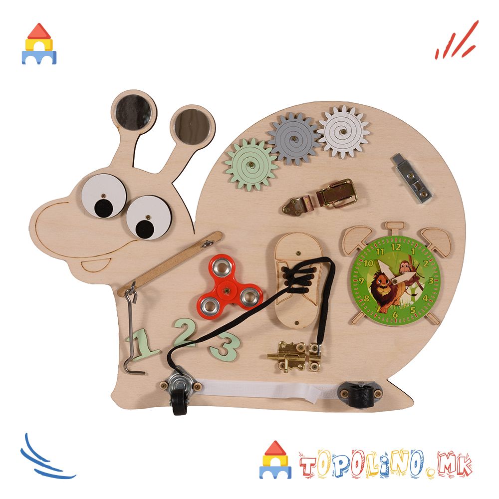 Дрвена Играчка Полжав Montessori - Moni Toys - Голем Попуст