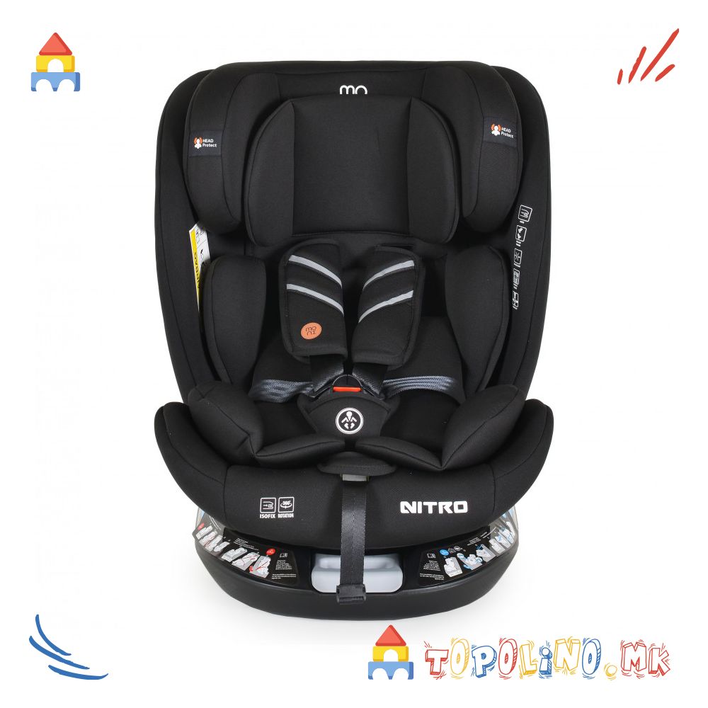 Седиште за Автомобил Nitro Black 40-150 см - Moni