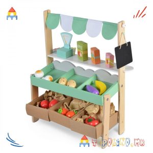Дрвен Супер Маркет - Moni Toys