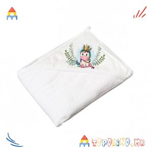 Пешкир Wild and Free Unicorn 100*100cm White - Tega Baby