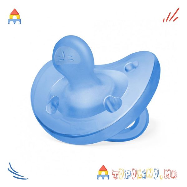 Лажалка Physio Soft Силикон 6-16М 1 Пар. Сина - Chicco