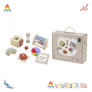 Дрвена Играчка Сет Расти со Мене - Мали Истражувачи - PolarB
