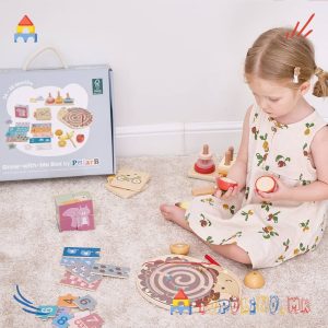 Дрвена Играчка Сет Расти со Мене - Мали Мислители - PolarB
