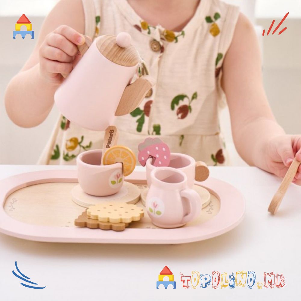Дрвена Играчка Сет за Чај - PolarB