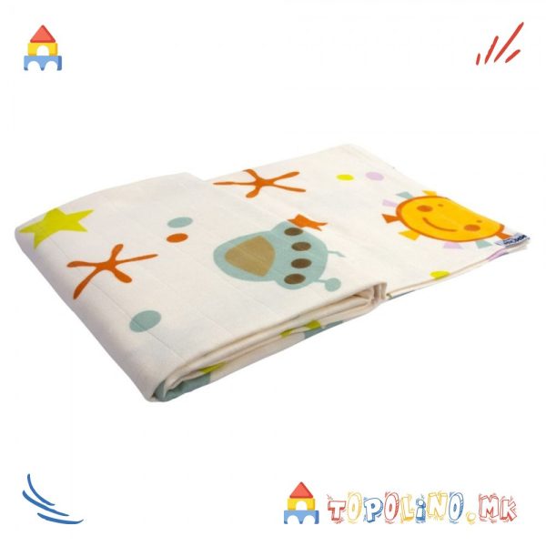 Прекривка Muslin Organic Space - Sevi Bebe
