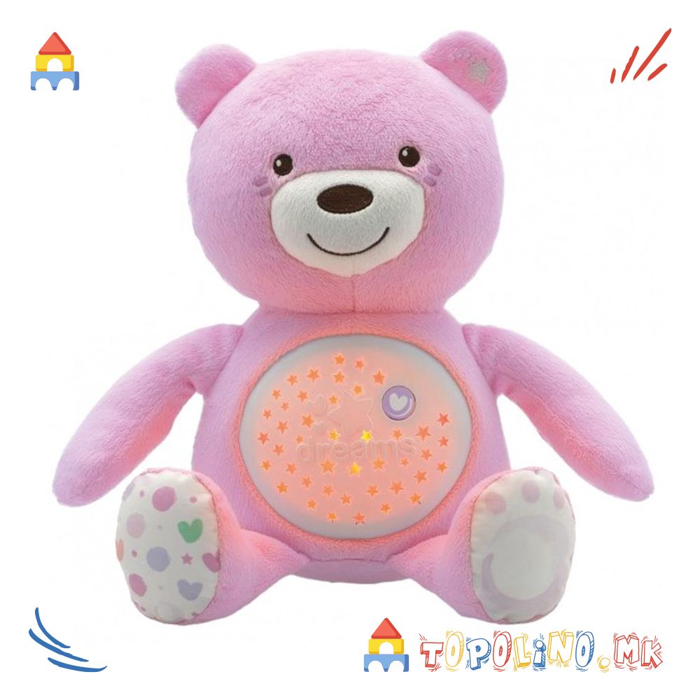 Прожектор музички мече розе - Chicco