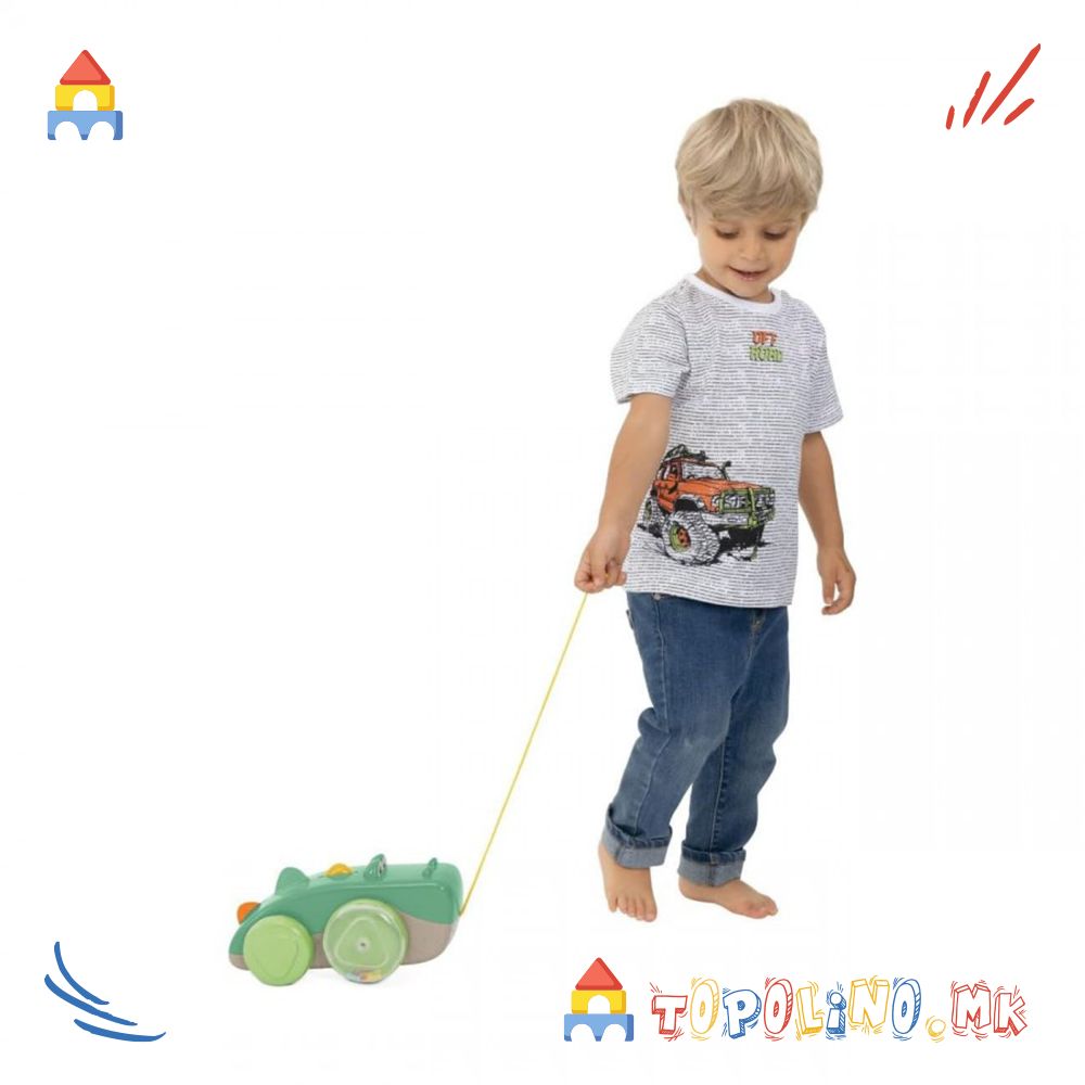 Крокодил Eco+ Pull Along - Chicco-Голем Попуст