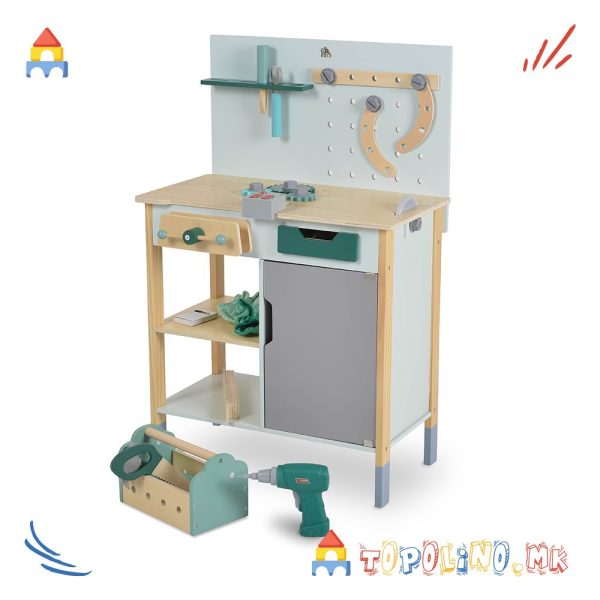 Дрвена Работилница со Алат - Moni Toys