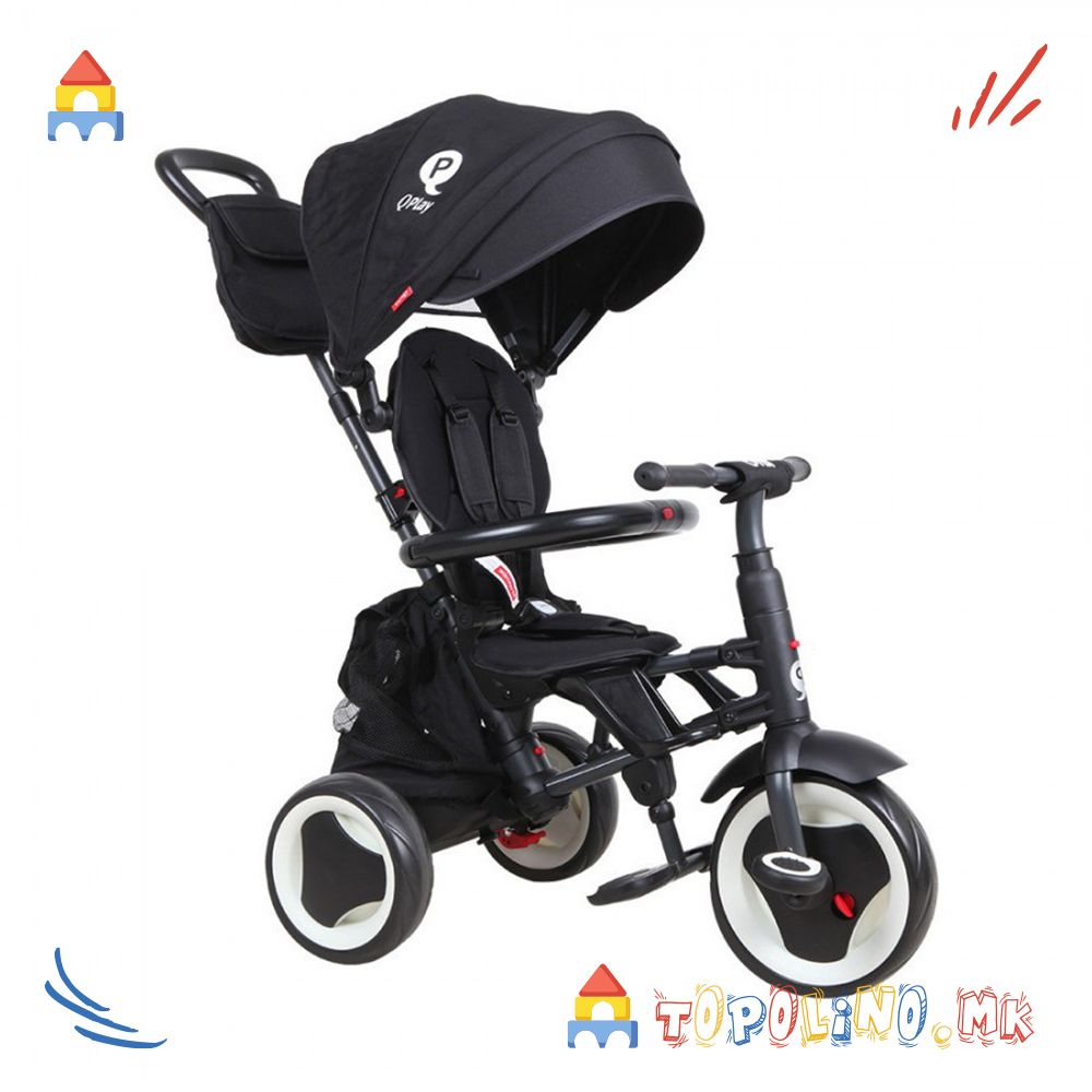 Трицикл Rito Plus S380-8 Black Link Brake - QPlay Голем Есенски Попуст