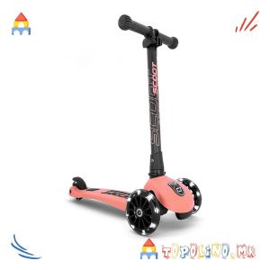 Тротинет Highwaykick 3 Led Peach - Scoot & Ride