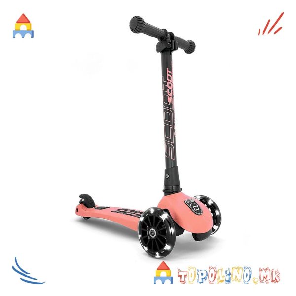 Тротинет Highwaykick 3 Led Peach - Scoot & Ride