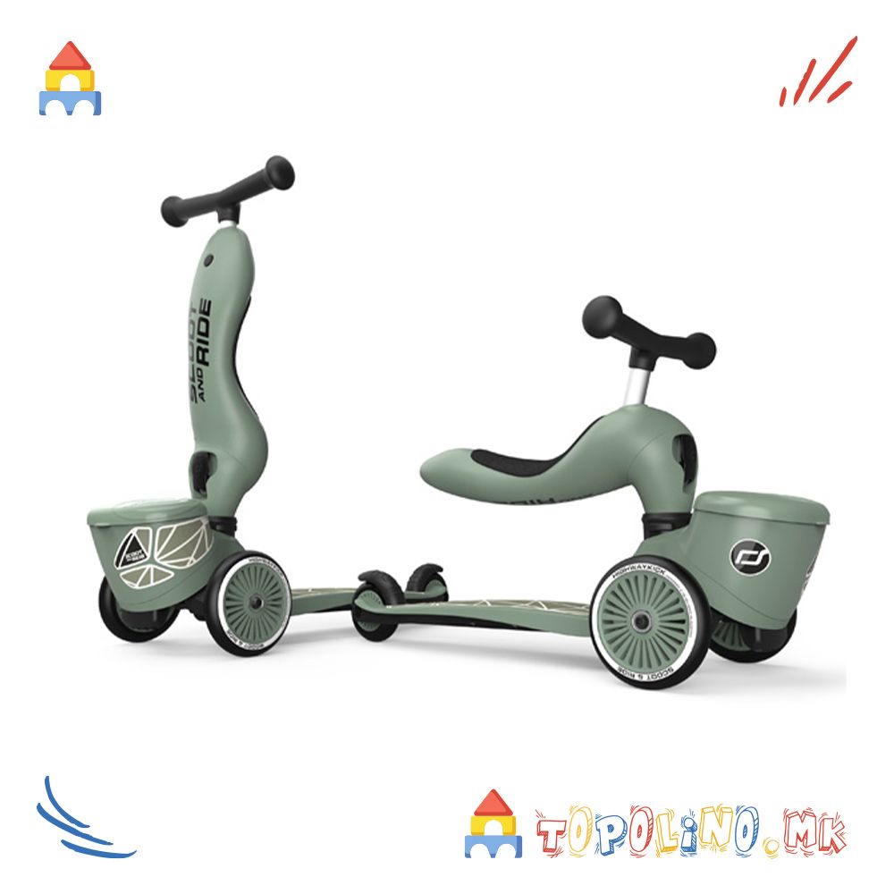 Тротинет Highwaykick 1 Lifestyle Green - Scoot & Ride Голем Есенски Попуст