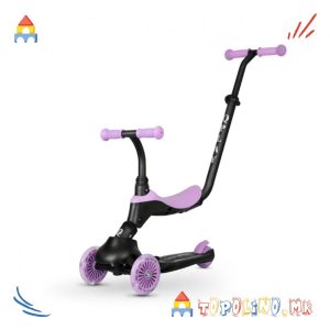 Тротинет Sema Evo 5 во 1 Purple - QPlay Голем Есенски Попуст