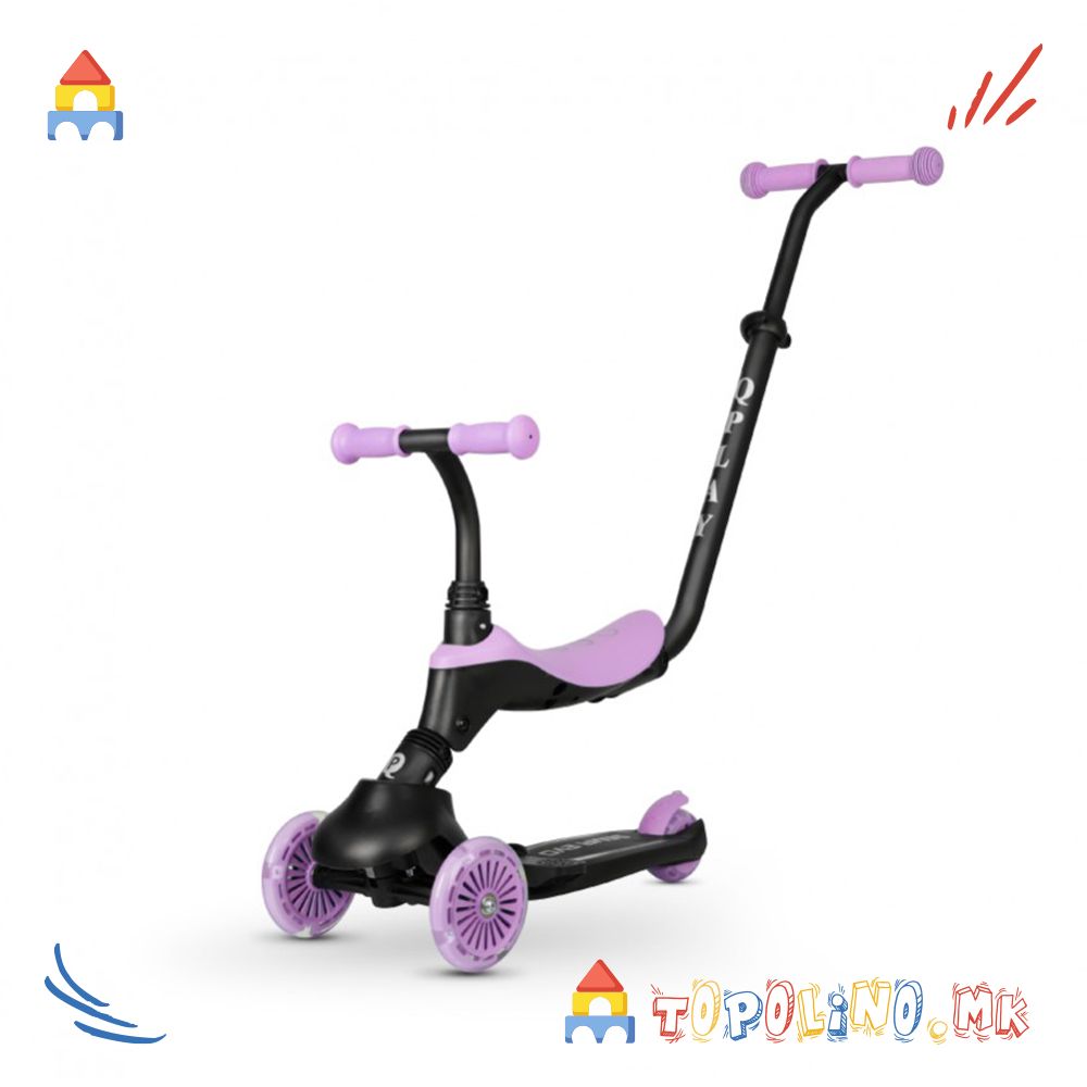 Тротинет Sema Evo 5 во 1 Purple - QPlay Голем Есенски Попуст