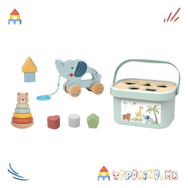 Дрвена Играчка Сет за Игра - Tooky Toy