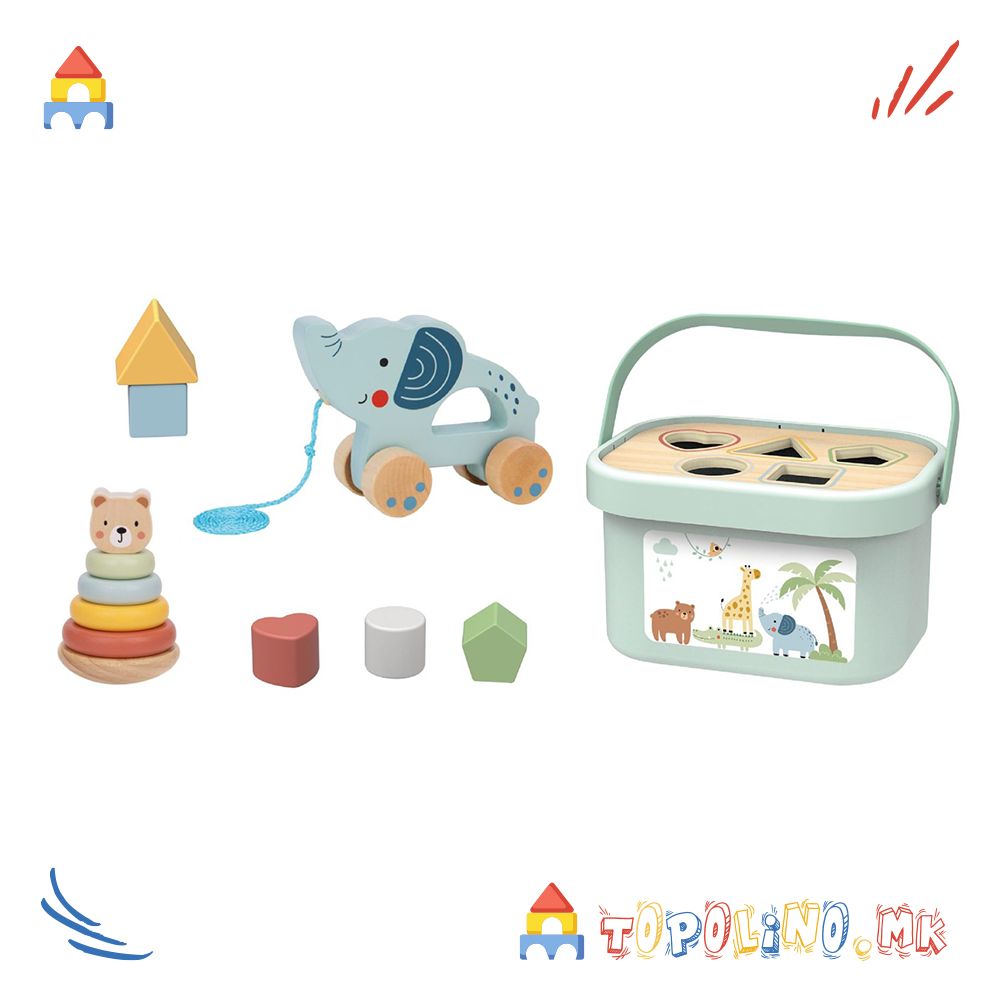 Дрвена Играчка Сет за Игра - Tooky Toy