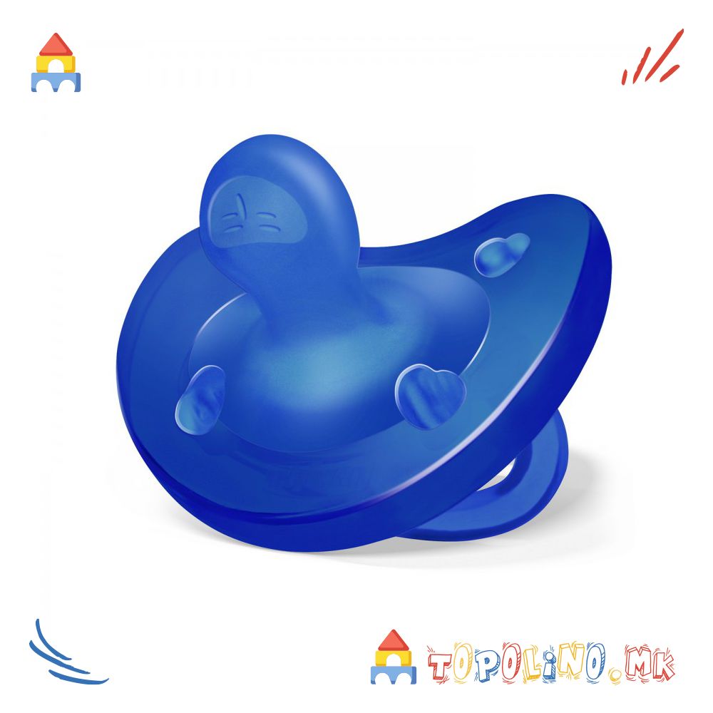 Лажалка Physio Soft Силикон 16-36М 1 Пар. Сина - Chicco
