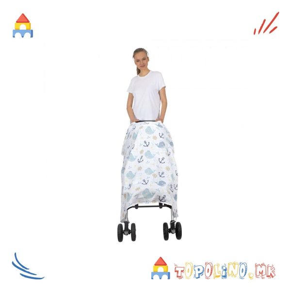 Прекривка За Количка Muslin Fish - Sevi Bebe
