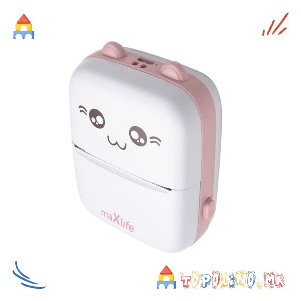 Thermal Printer Maxlife MXTP-100 Bluetooth Pink