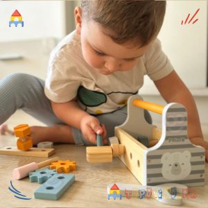 Дрвена Играчка Кутија за Алат - PolarB
