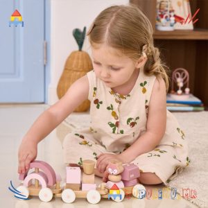 Дрвена Играчка Воз Розев - PolarB