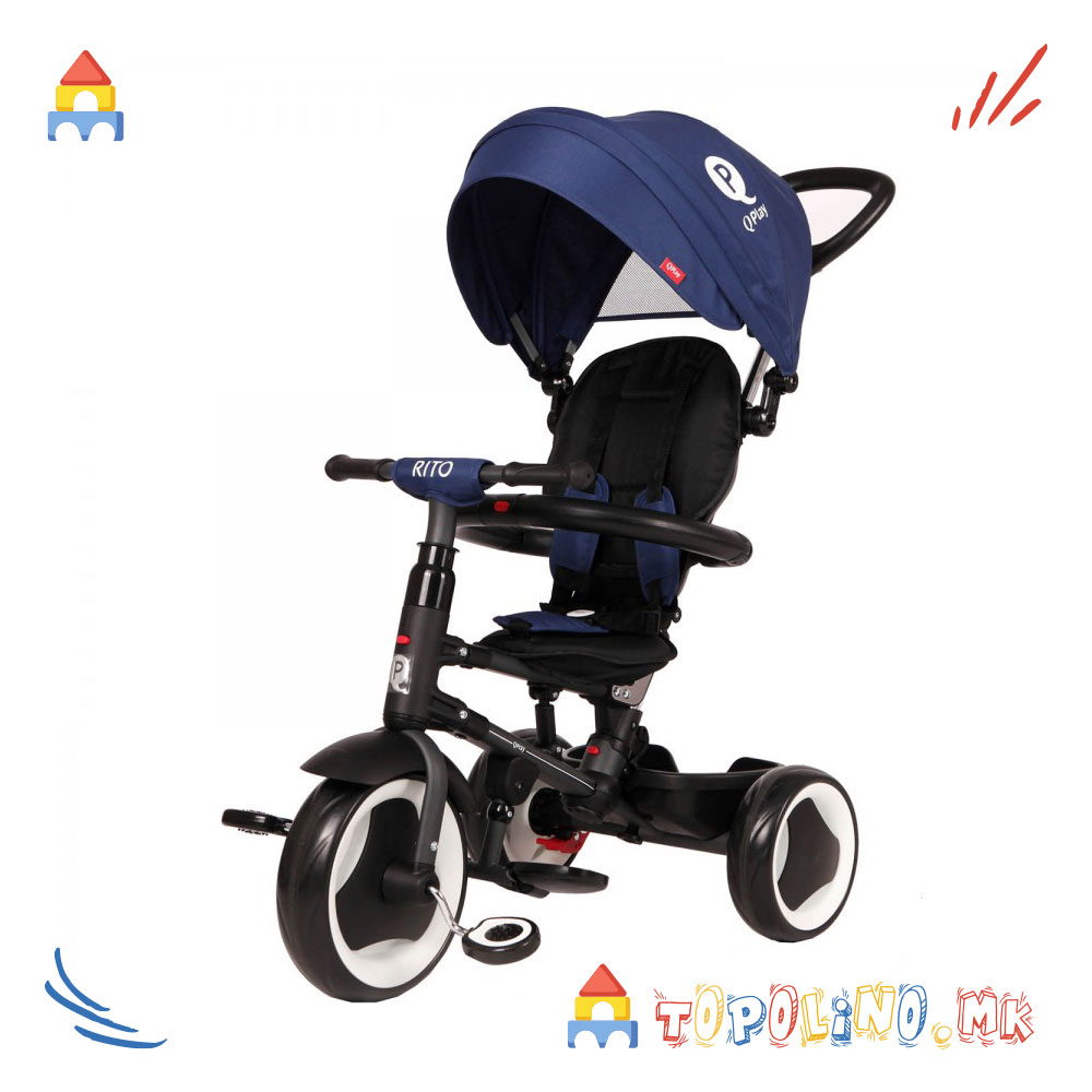 Трицикл Rito S380 Blue - QPlay Голем Есенски Попуст