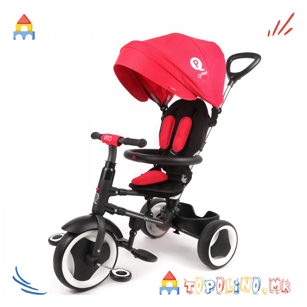 Трицикл Rito S380 Red - QPlay Голем Есенски Попуст
