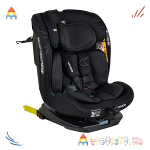 Седиште Vamos I-Size 40-150cm Intense Black - Moni