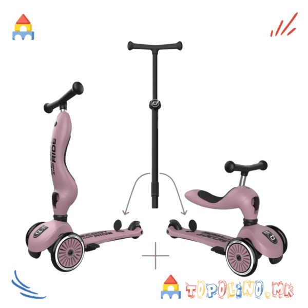 Тротинет Highwaykick 1 Push and Go Wildberry - Scoot & Ride Голем Есенски Попуст